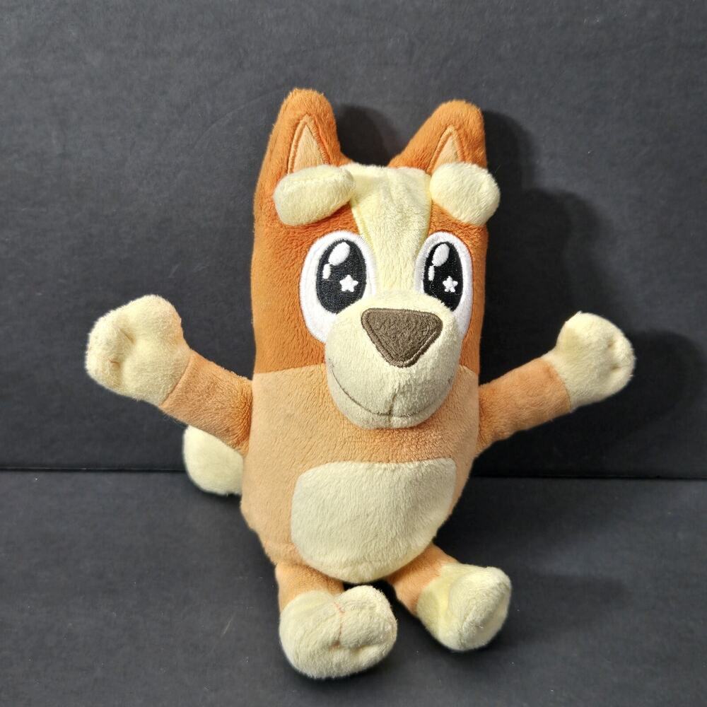 Bluey 7.5" Bingo Orange Plush Cartoon Dog Small Stuffed TV‎ Show Puppy Friend